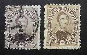 CANADÁ #17 2 tonos marrones 1 sello tiene un fino ENVÍO $1,99 PEINE. ENVÍO - Imagen 1 de 2