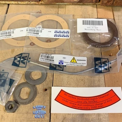 Volkswagen 36HP Parts LOT! Vacuum Line Gaskets Air Cleaner Decal Fly Wheel Seal - Image 1 of 4