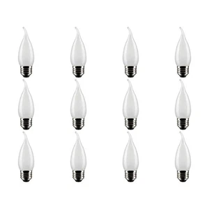 5.5 Watt CA10 LED - Frosted - Medium Base - 5000K - 120 Volt - 2-Card - 12PK - Picture 1 of 3