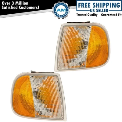 Corner Marker Light Set Fits 97-02 Ford Expedition 97-03 F-150 97-99 F-250 - Image 1 of 4