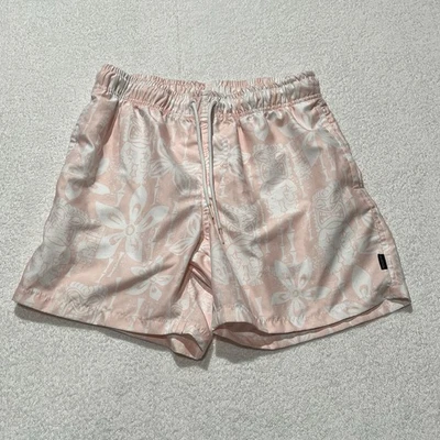 ¡¡EXCELENTE ESTADO!! Pantalones Cortos de Playa Ring of Fire Para Hombre Rosa Blanco con Tiki Talla M Foto 1 de 4
