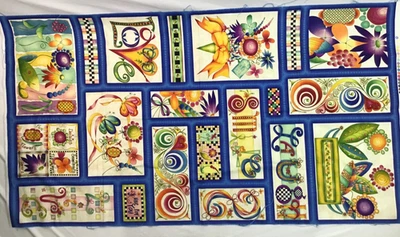 LIVE LOVE RISE DAISY DELL HENRY GLASS & CO. PANEL DE TELA 44” X 22” ACOLCHADO COSTURA Foto 1 de 4