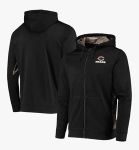 Dunbrooke Hombre Negro/Realtree Camuflaje Chicago Bears Señuelo Tecnología Vellón Talla Mediana - Imagen 1 de 9