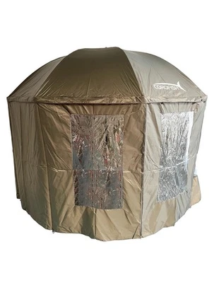 Corofish Schirmzelt 300cm mit Reißverschluss und 360° Seitenteil Anglerschirm - Bild 1 von 4