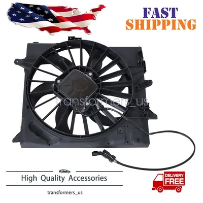 Engine Radiator Cooling Fan Assembly C2P16825 Fits 2009-2010 Jaguar XF 07-09 XKR - Image 1 of 4