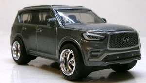 LOOSE 2024 MATCHBOX 1:64 GRAY 2022 INFINITI QX80 COUPE WHEEL SWAP REAL RIDERS - Picture 1 of 9