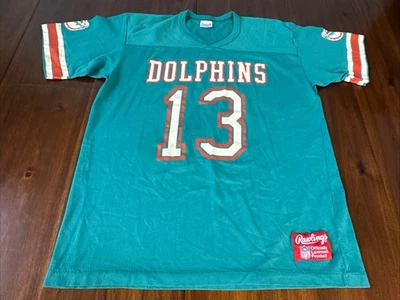 Camiseta Dan Marino Miami Dolphins 13 Rawlings NFL Talla XL De Colección Foto 1 de 4