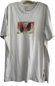 RVCA  & Moblow Hands White Cotton T-Shirt Men's XL - Picture 1 of 6