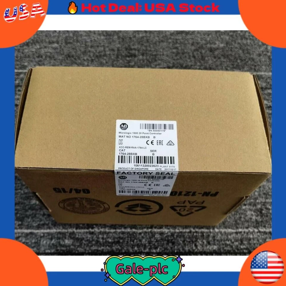 AB 1764-28BXB SER B MicroLogix 1500 28 Point Controller US Free Tax - Image 1 of 4