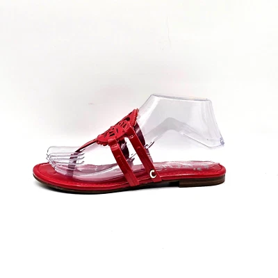 Sam Edelman Cherri Circus Sandals Womens 6M Red Patent Leather Thong flip flop - Imagem 1 de 4