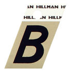Hillman 1,5 pouces lettre auto-adhésive réfléchissante aluminium noir B 1 pièce (6 pack)