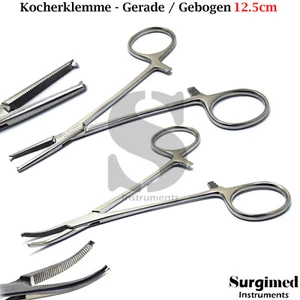 Halsted Mosquito Kocher Gefäßklemme Arterienklemme Hemostatisch Labor 12.5cm - Bild 1 von 3