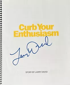 LARRY DAVID SIGNED SCRIPT LARRY DAVID HANDSIGNIERT SCRIPT TV CURB YOUR SEINFELD - Bild 1 von 5