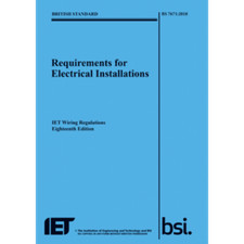 The IET 18th Edition Wiring Regulation Book - BS 7671:2018 Electrical Regs BLUE 