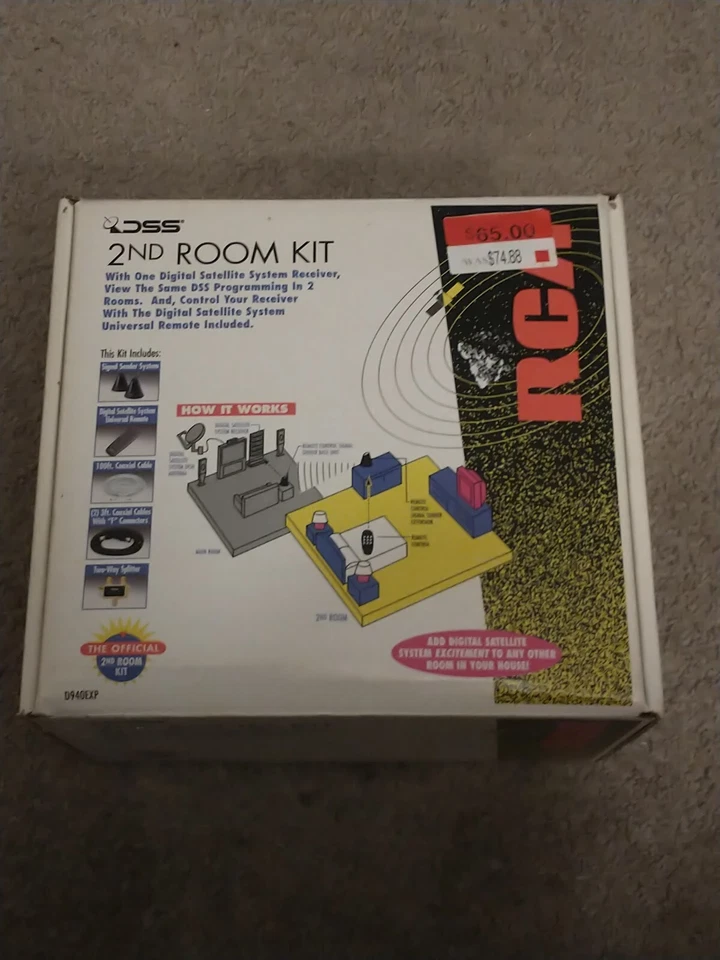 NEW RCA DBS DSS D-940EXP D940EXP 2ND ROOM KIT KIT Complete WITH REMOTE - Image 1 of 4