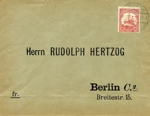 GSWA [X] Mi 26a 10PF RED, 26JUL10 WINDHUKa CDS - GERMANY HERZOG RETURN ENV.45€   - Bild 1 von 1