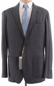 Canali NWT Soft Sport Coat / Sweater Jacket 48R Solid Gray Stretch Wool  - Picture 1 of 8