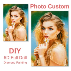 Photo Custom 5D Diamond Painting Personalized Full Drill Baby Wedding Lovers Diy - Picture 1 of 9