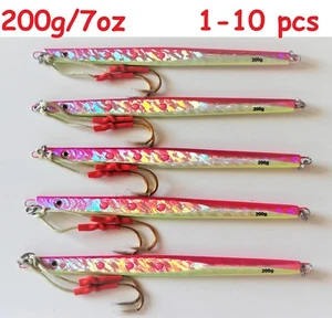 1-10 piezas plantillas de velocidad 7 oz/200 g cuchillo vertical rosa mariposa señuelos de agua salada - Imagen 1 de 7