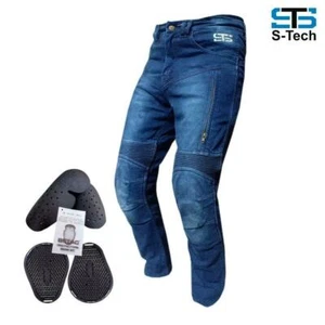 Jeans Pantalones en Bicicleta Stechmoto ST 666 Falcon Aramida Con Ce Protectores - Imagen 1 de 9