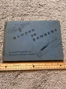 "Bamboo to Bombers" Stanley Washburn WWI & WWII Aviation Hardcover book 1945 - Picture 1 of 5