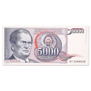 Yougoslavie - billet 5000 dinara 1985 - NEUF (UNC) - P.93 - Imagen 1 de 2