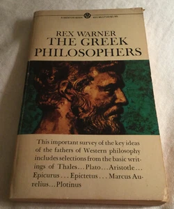 Rex Warner: The Greek Philosophers (Mentor Paperback Book #MJ1716) - Picture 1 of 5