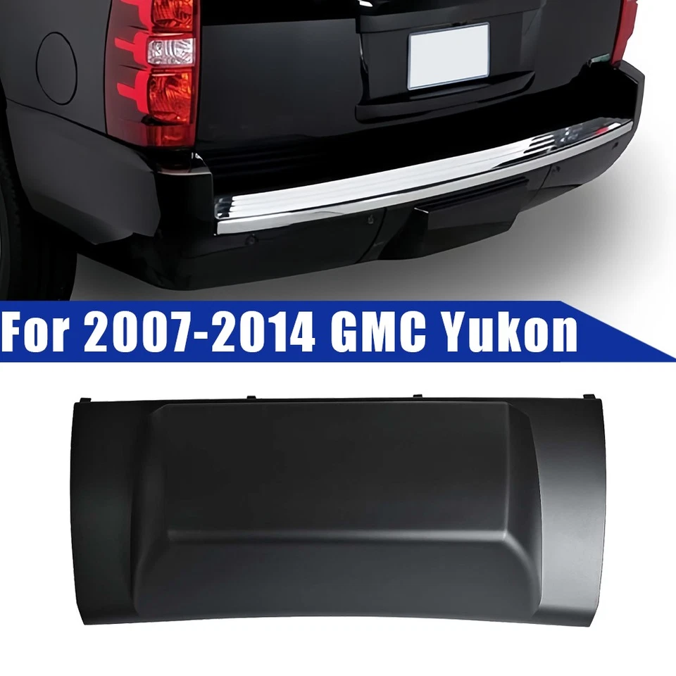 Cubierta de enganche de remolque de parachoques trasero negro mate para GMC Yukon y Yukon XL 1500 2007-2014 Foto 1 de 4