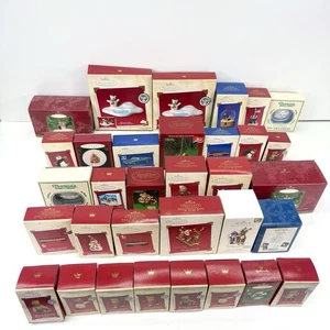 Lot of (33) Hallmark Keepsake Ornaments - Rudolph, Trains, Cars, Bears, Snowman - Picture 1 of 11