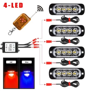 4LED Strobe Light Kit for Trucks with Wireless Remote Control Features - Picture 1 of 6