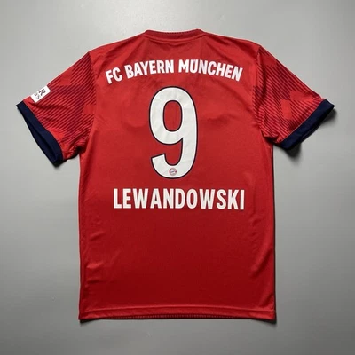 CAMISETA BAYERN ADIDAS 2018/2019 FOOTBALL HOME #9 LEWANDOWSKI TAMANHO “S” CF5433 - Imagem 1 de 4
