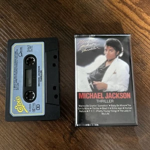 Michael Jackson Thriller Cassette Tape tested excellent condition paper labels - Picture 1 of 6