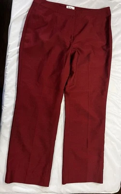 Le Suit Women’s Size 12 Dress Pants Red - Image 1 of 4