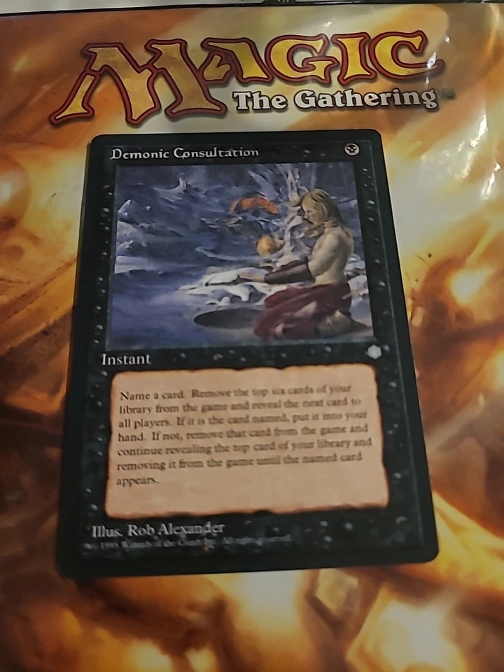 MTG Magic the Gathering - Demonic Consultation - Ice Age - LP - Image 1 of 1