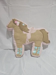 2014 CIRCO TARGET Pink Corduroy Horse Pillow Stuffed Plush 16” X 13” - Picture 1 of 5