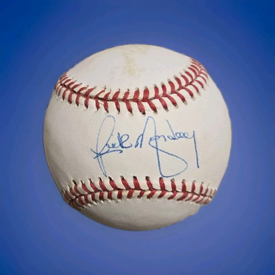 Rick Monday Autographed Baseball Los Angeles Dodgers WITH CASE Chicago Cubs MLB - Image 1 of 4