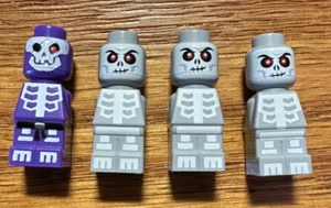 7 LEGO Ninjago board game character game pieces Master Wu JAY Zane Skeletons - Picture 1 of 2