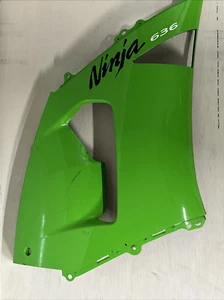 Kawasaki Ninja 2005 2006 ZX6R 636 GREEN OEM PLASTIC RIGHT SIDE FAIRING - Picture 1 of 6
