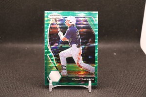 2021 Panini Prizm Draft Picks Green Pulsar Prizm Izaac Pacheco #PDP39