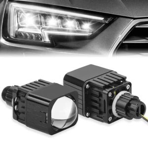 2x 1.5''inch Bi LED Projector Lens Mini Headlight High Beam Retrofit Universal - Picture 1 of 16