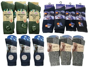 3-12 Mens Merino Wool Socks Outdoor Walking Work Boot thermal Socks soft wear - Picture 1 of 17