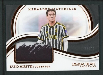 2023-24 FABIO MIRETTI 22/99 JERSEY PANINI IMMACULATE COLLECTION - Image 1 of 2
