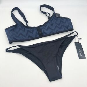 New Tavik Black & Blue Bikini - Size M