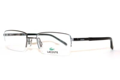 NEW LACOSTE LA12024 GR GRAY SEMI RIMLESS AUTHENTIC EYEGLASSES MENS RX 50-19-140 - Image 1 of 4
