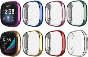 Etui na zegarek Fitbit Versa 3 4 Sense 2 TPU silikonowy ochraniacz ekranu żelowa osłona - Zdjęcie 1 z 17