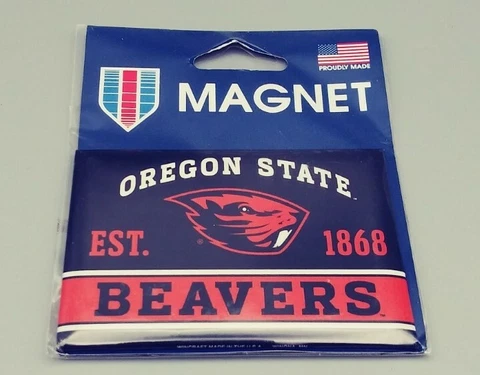 Oregon Beavers College Sports Magnet. Made in USA by WinCraft. 1868 Corvallis Cover