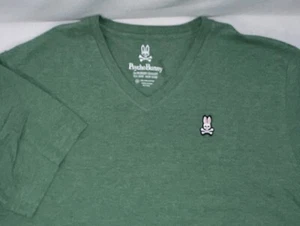 Camicia uomo Psycho Bunny verde taglia 6 manica corta nuova senza etichetta - Foto 1 di 6