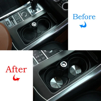 Stainless Steel Cup Holder Mat For Jaguar XE XF XJL XFL F-Pace X760 X260 X761 - image 1 of 4