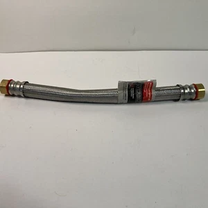 EVERBILT Water Heater Supply Line Hose 3/4" FIP CONNECTOR 15" Universal Braided - Picture 1 of 2