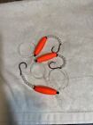 NOS Striped Bass /Blue Fish/ Catfish Float Circle Hook Fishing Rigs Hand Tied